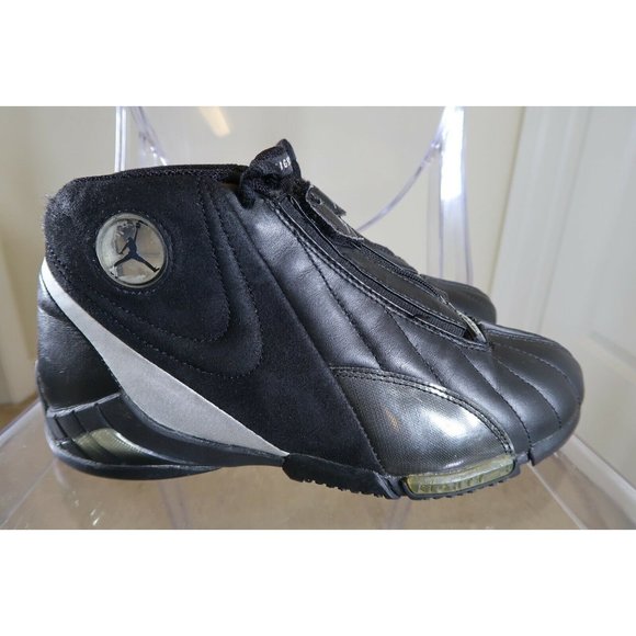 JORDAN JUMPMAN SUPER FREAK 2000 84 Moss WHT BLK SZ 7.5 VINTAGE - Picture 1 of 12